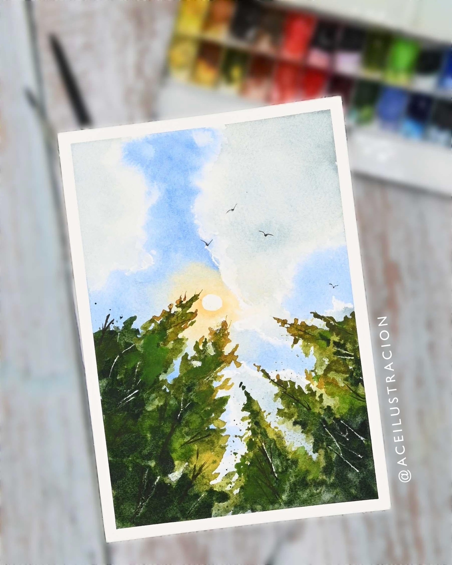 Spring Landscapes in Watercolor - image 4 - student project