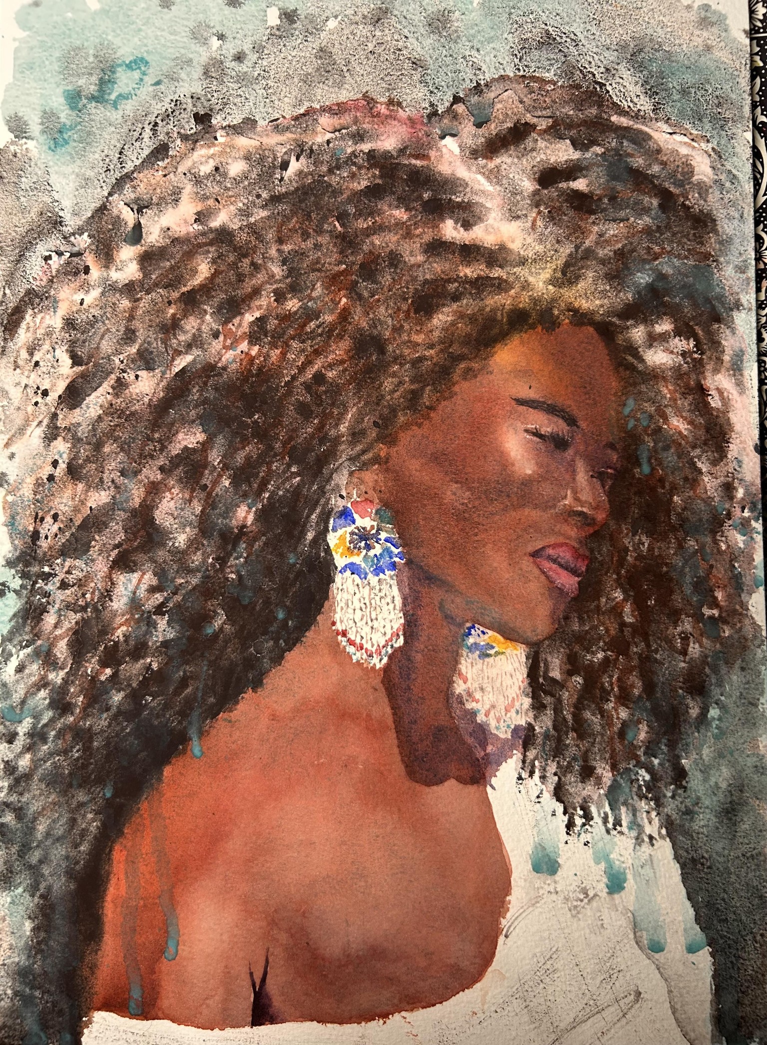 Watercolor Portrait Challenge - image 2 - student project
