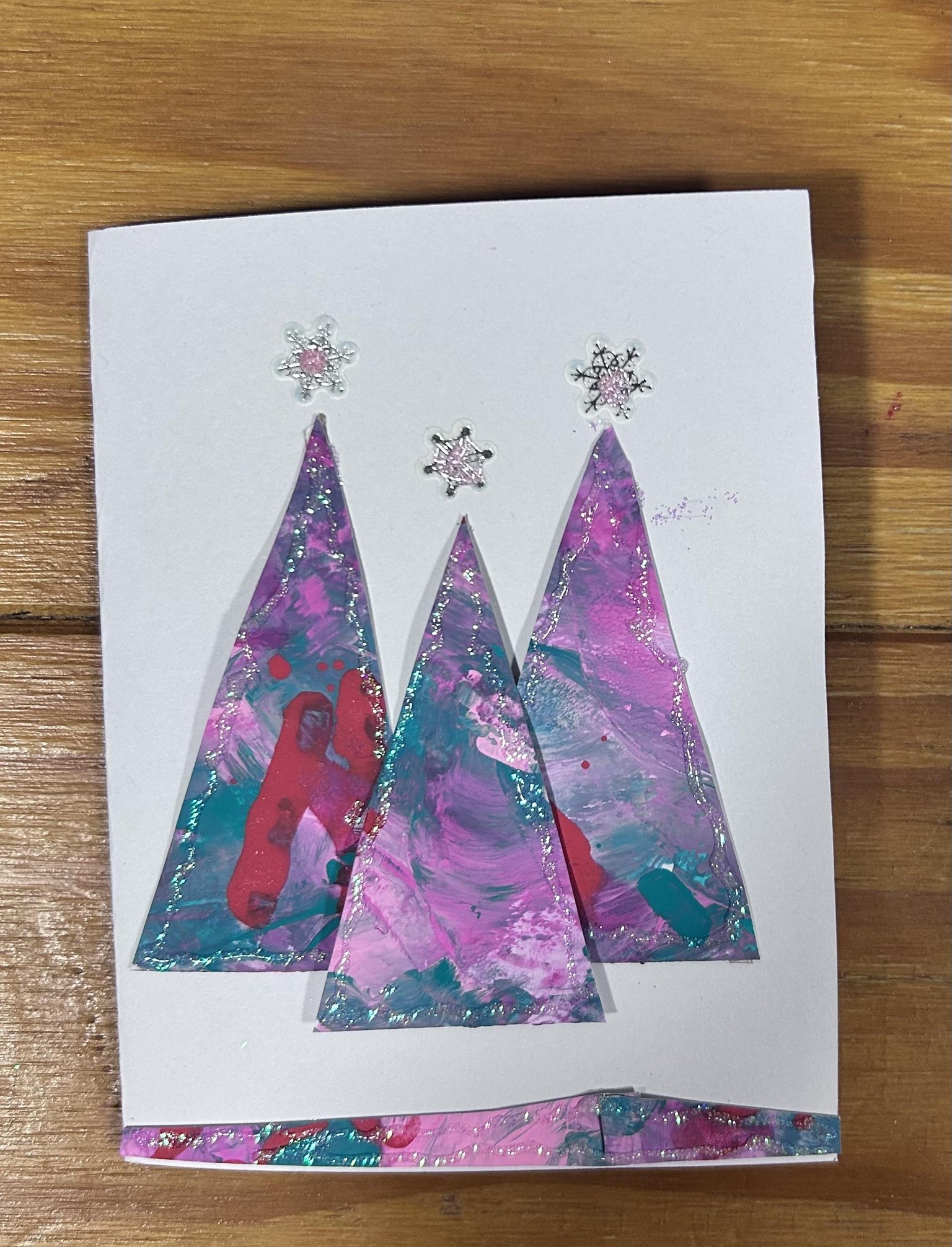 Modern Acrylic Christmas cards - image 1 - student project