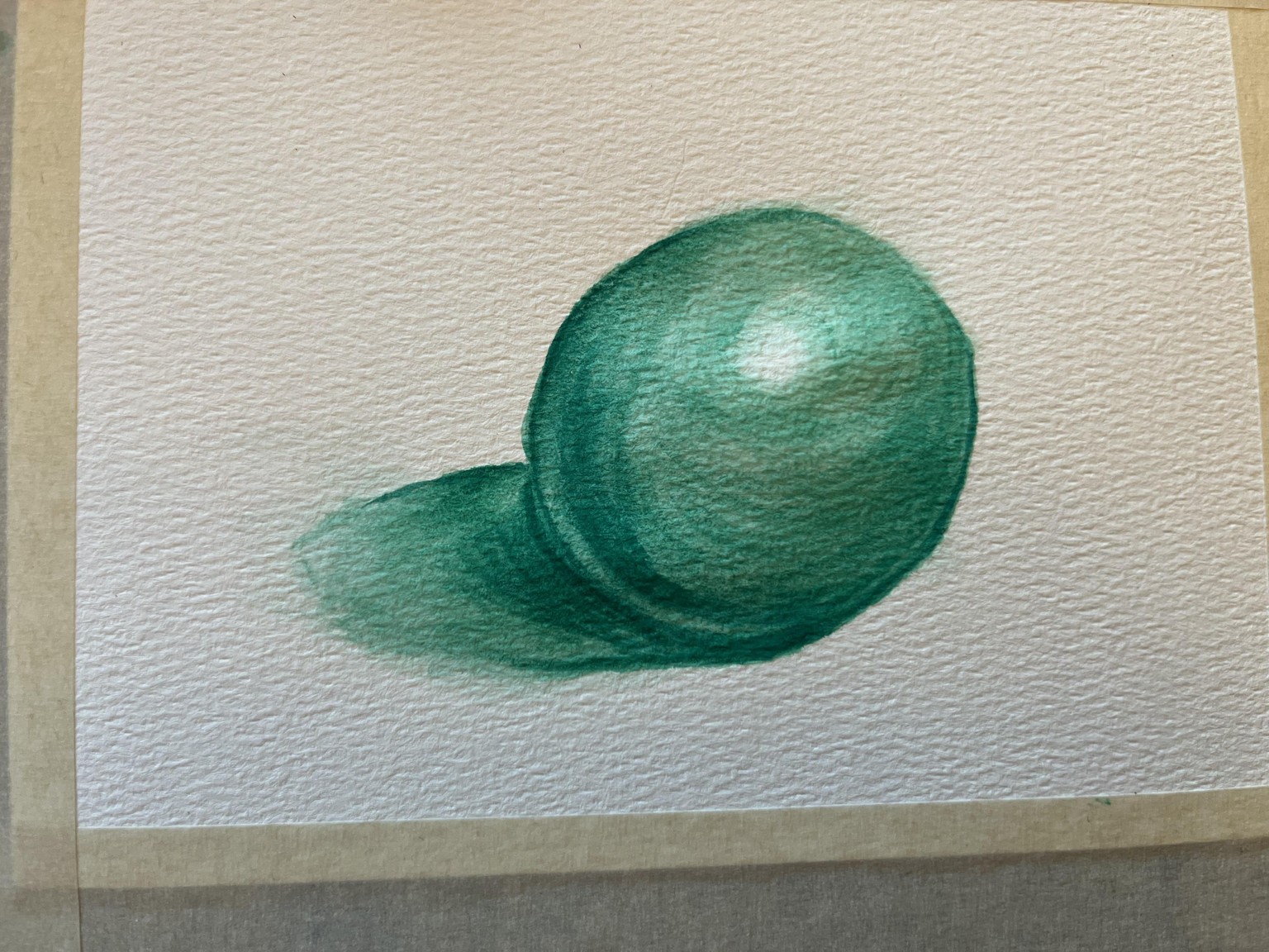 Class watercolor projects - image 2 - student project