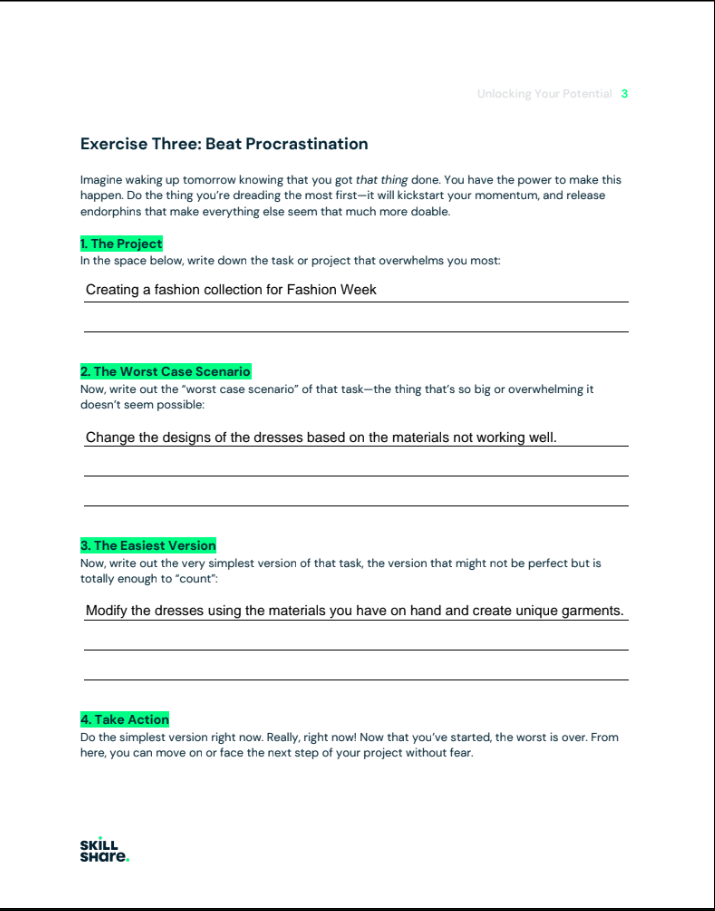 My Completed Worksheets - image 3 - student project
