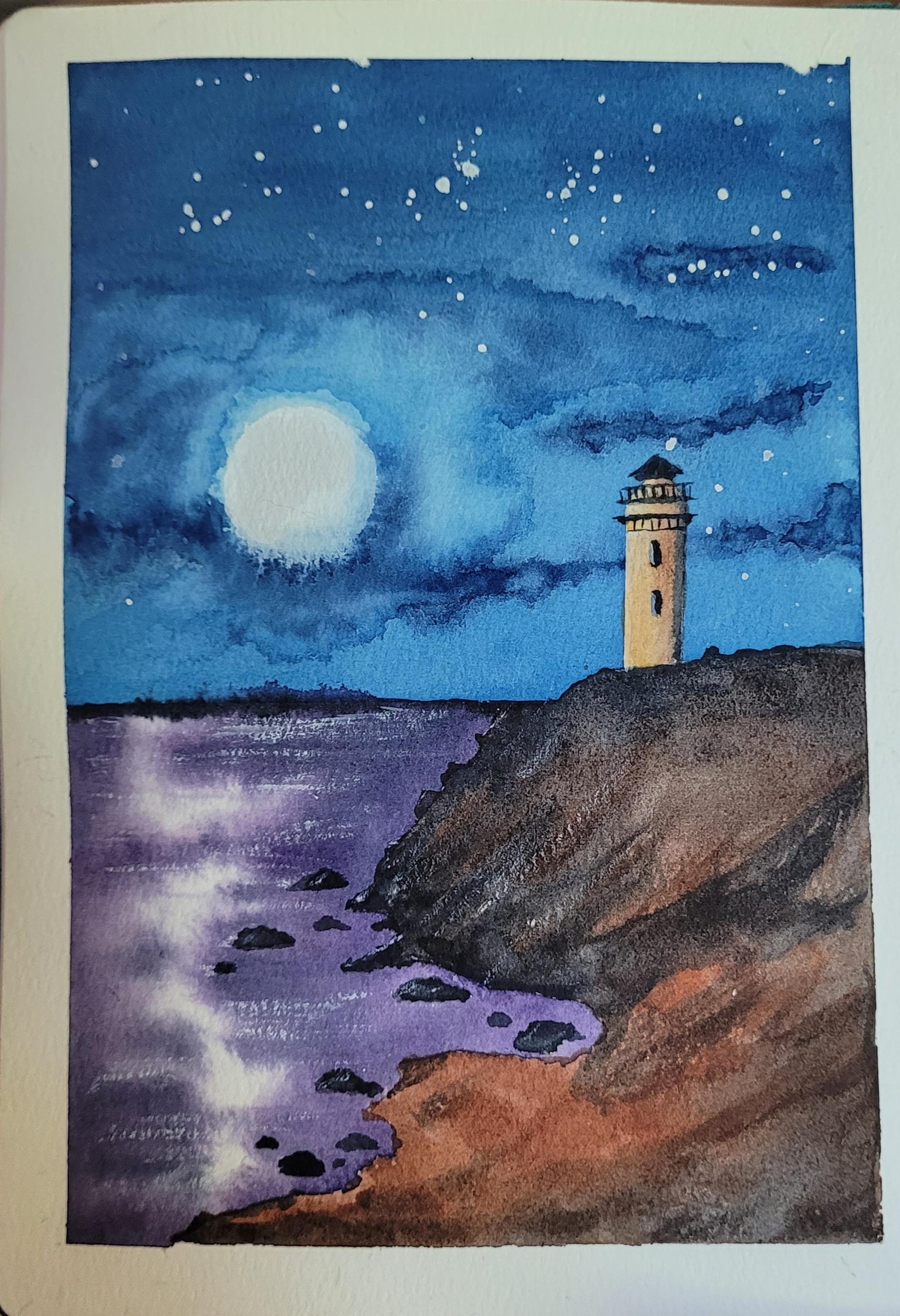 Dreamy Landscape Class Paintings - image 6 - student project