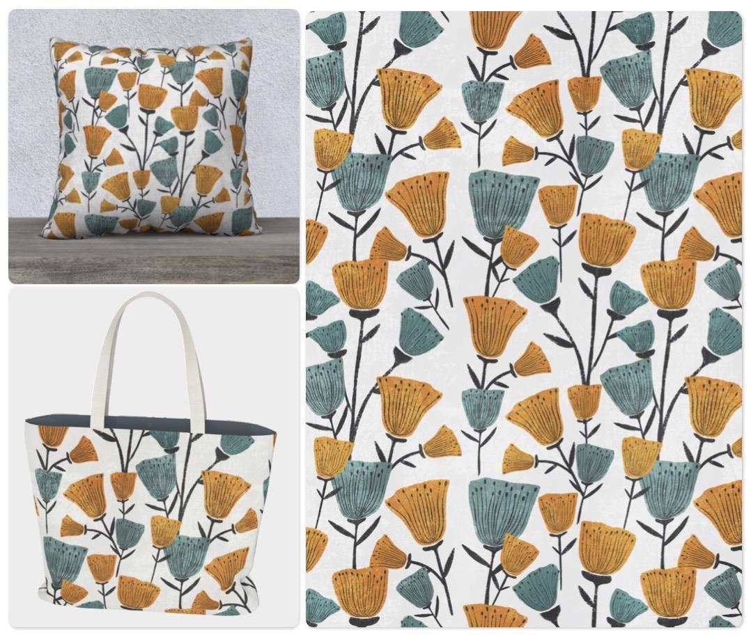 Modern floral pattern - image 2 - student project