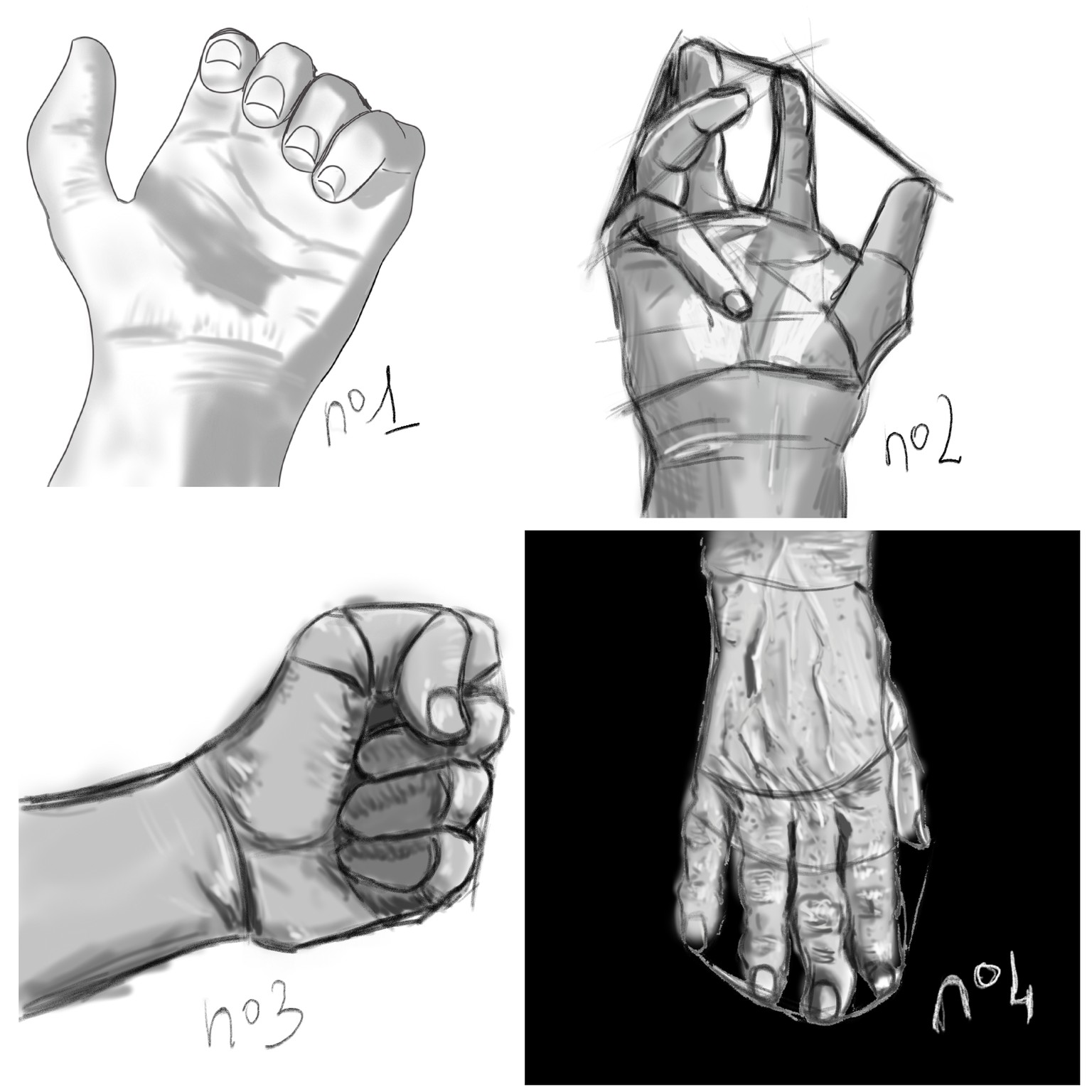 Hand Studies, Happy first time on tablet - image 1 - student project