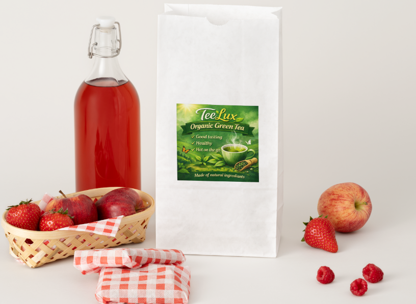 Tee-lux tea product mockups. - image 3 - student project