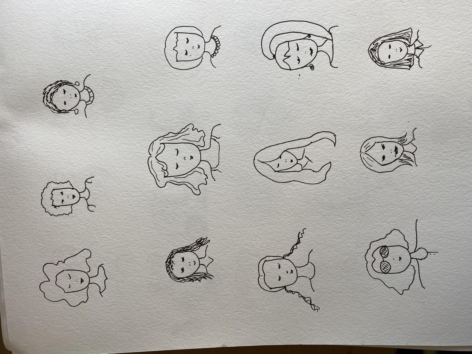 100 face doodles - image 6 - student project