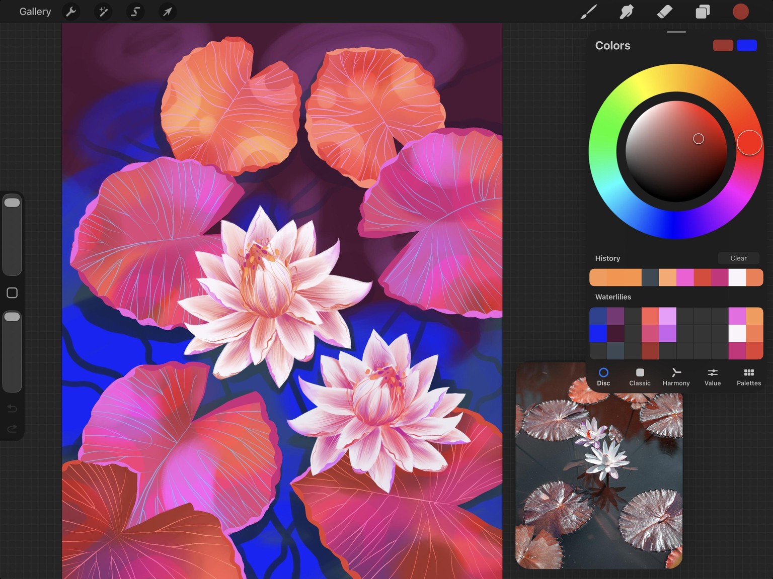Pond with Waterlily Flowers - image 6 - student project