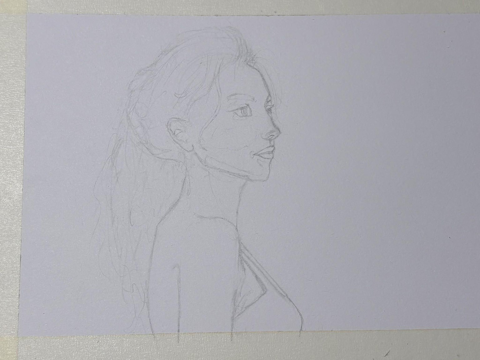 My first watercolor portrait - image 2 - student project
