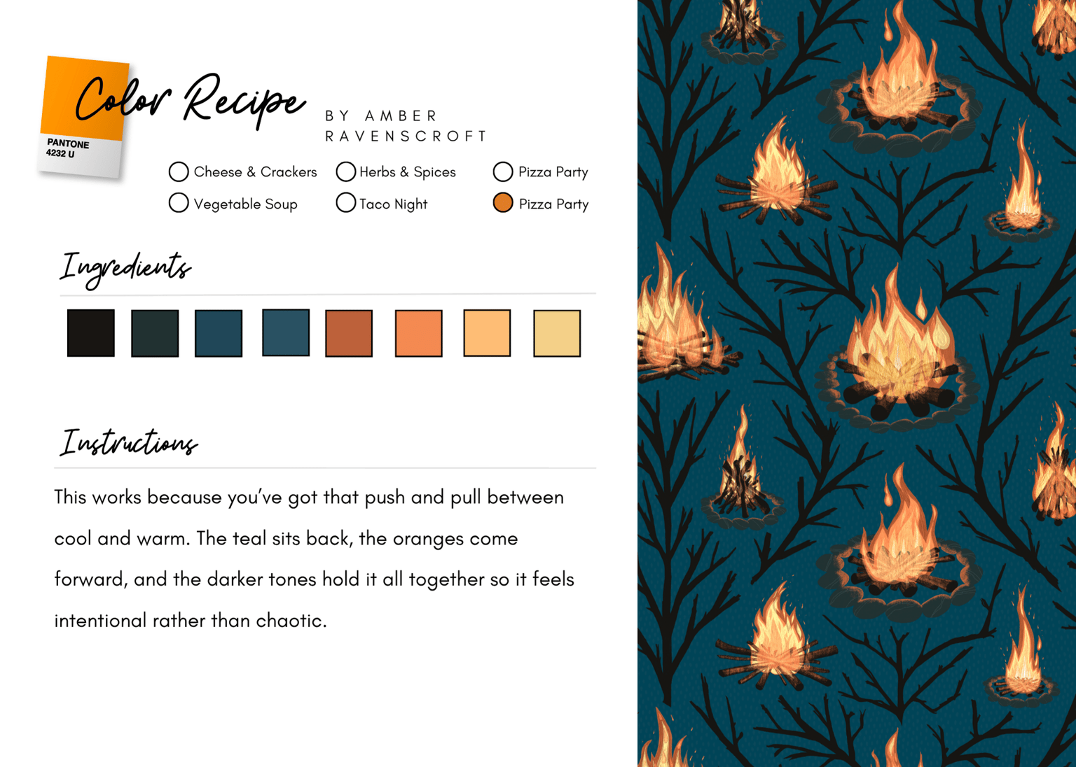 Campfire pattern - image 3 - student project