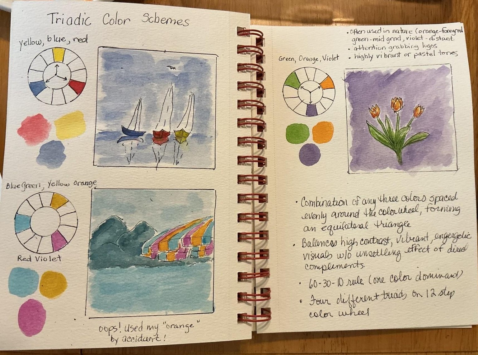 Triadic Color Scheme Exercises & Project - image 2 - student project