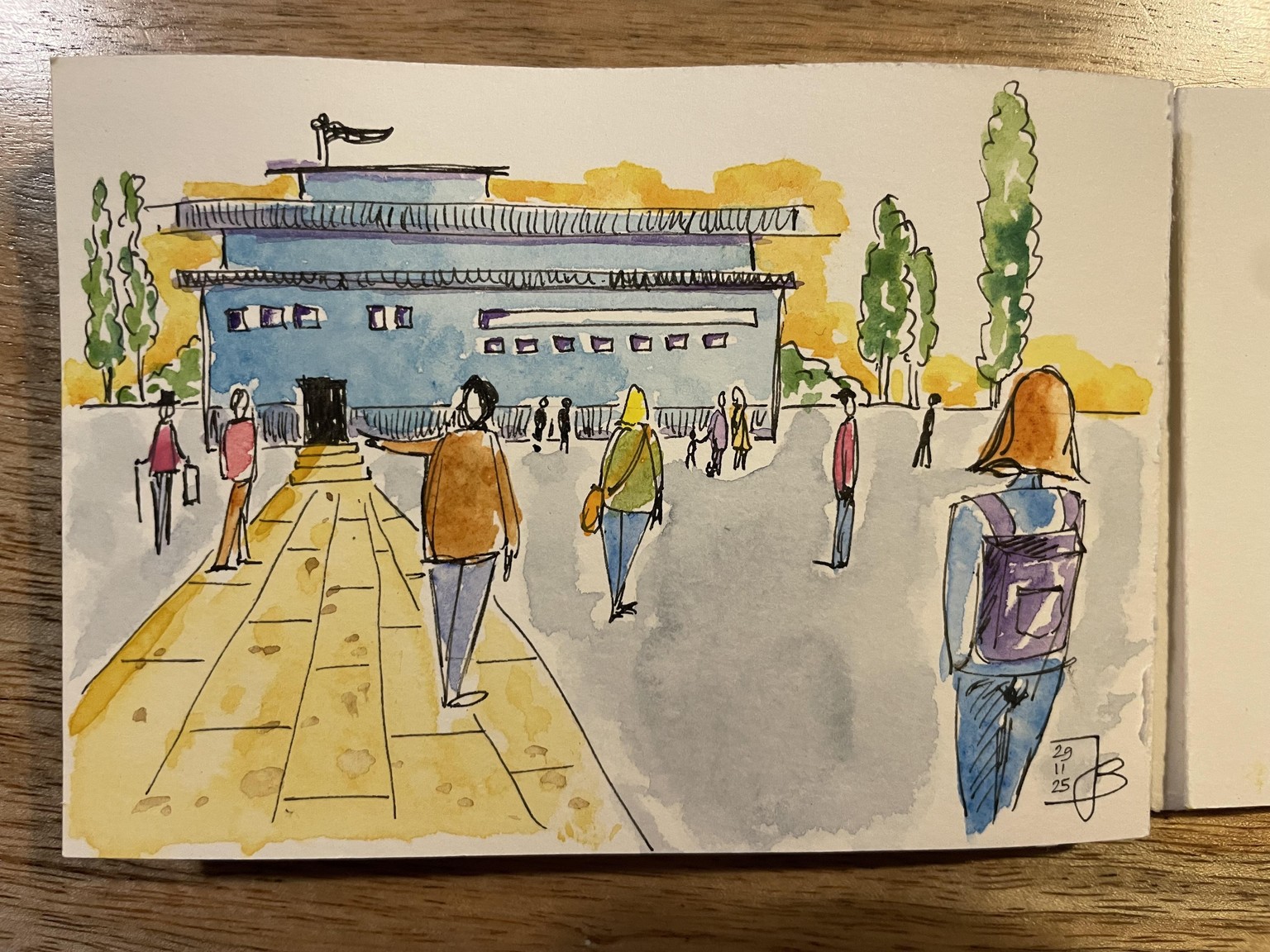 People on a square - image 1 - student project
