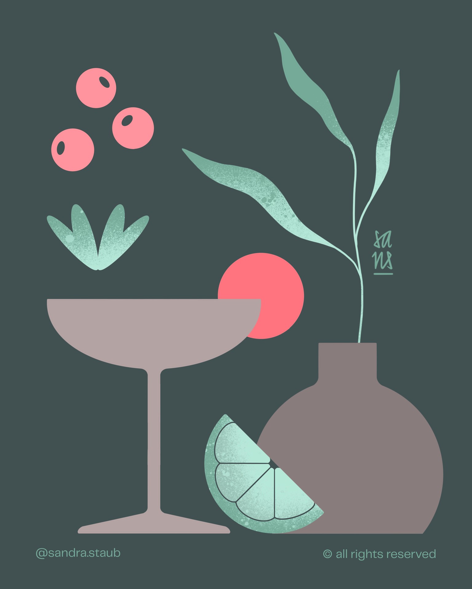 Sample Artwork & Colour Palettes From Your Teacher - image 6 - student project