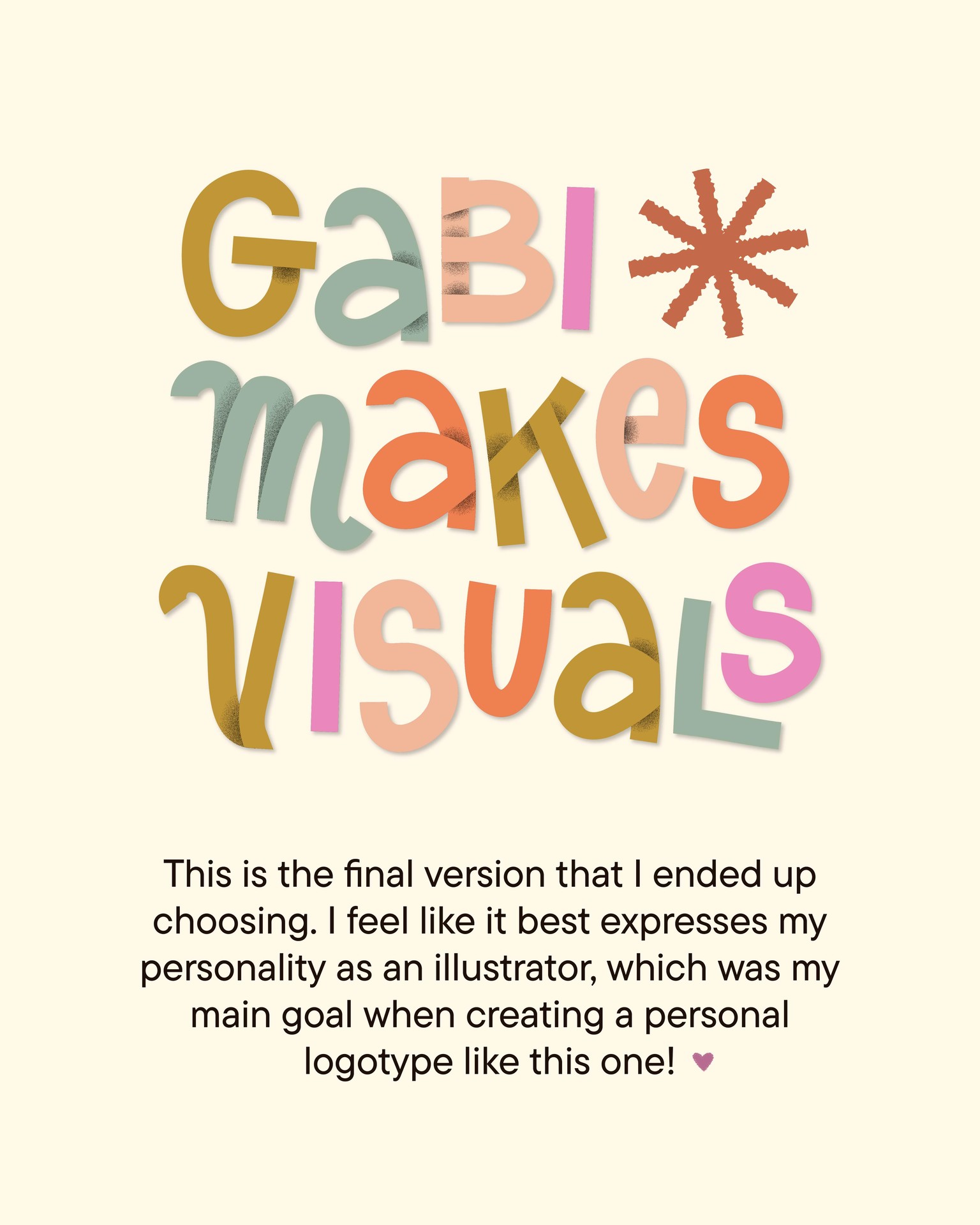 Personal Brand Logotype - Shading Letters - image 6 - student project