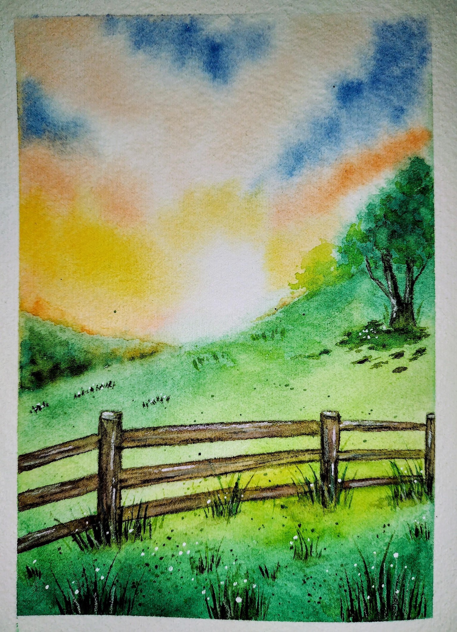 Nature In watercolor Projects - image 3 - student project