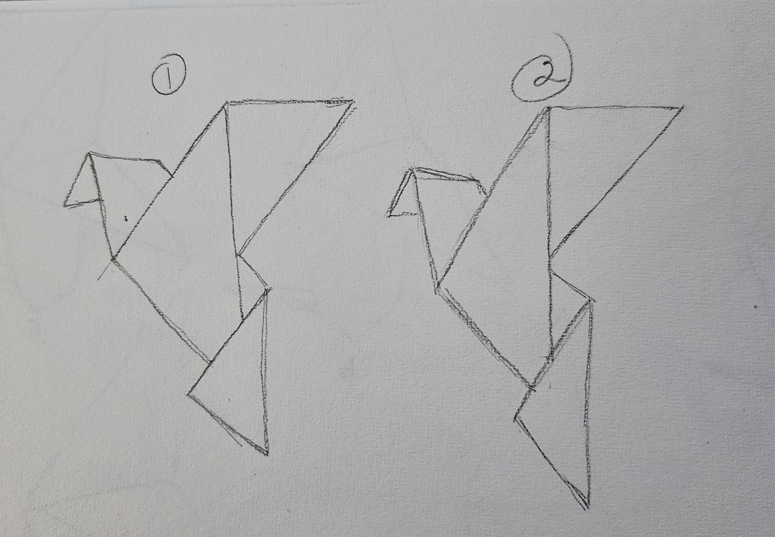 Sketching origami - image 2 - student project