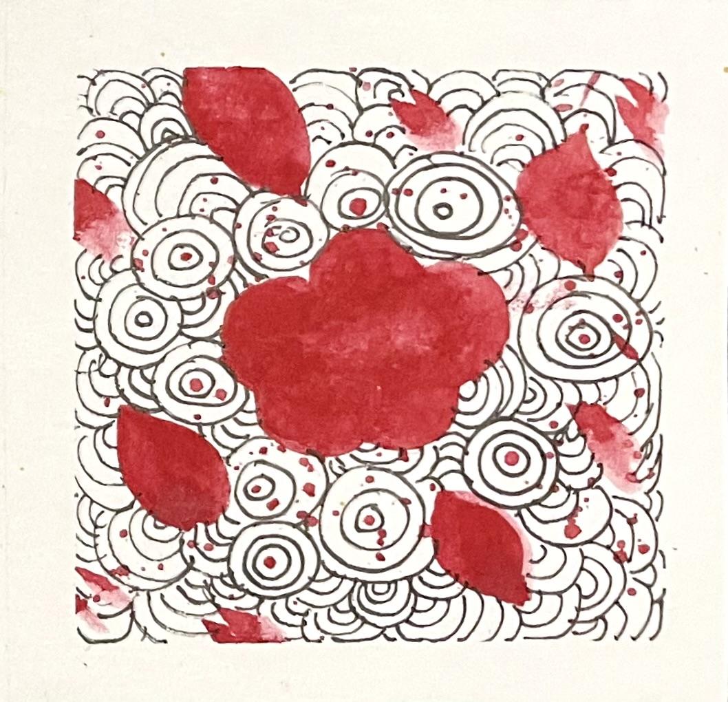 Break the Blank Page: One Color, One Pattern, Tiny Sketchbook Paintings - image 2 - student project
