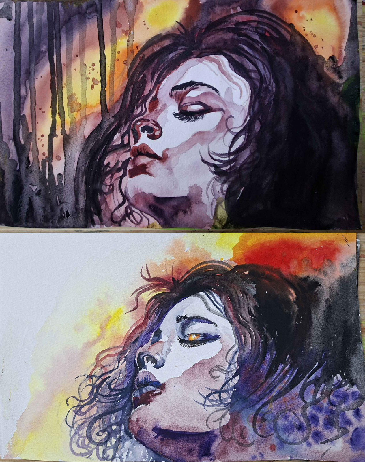 4 portrait attempts - image 1 - student project