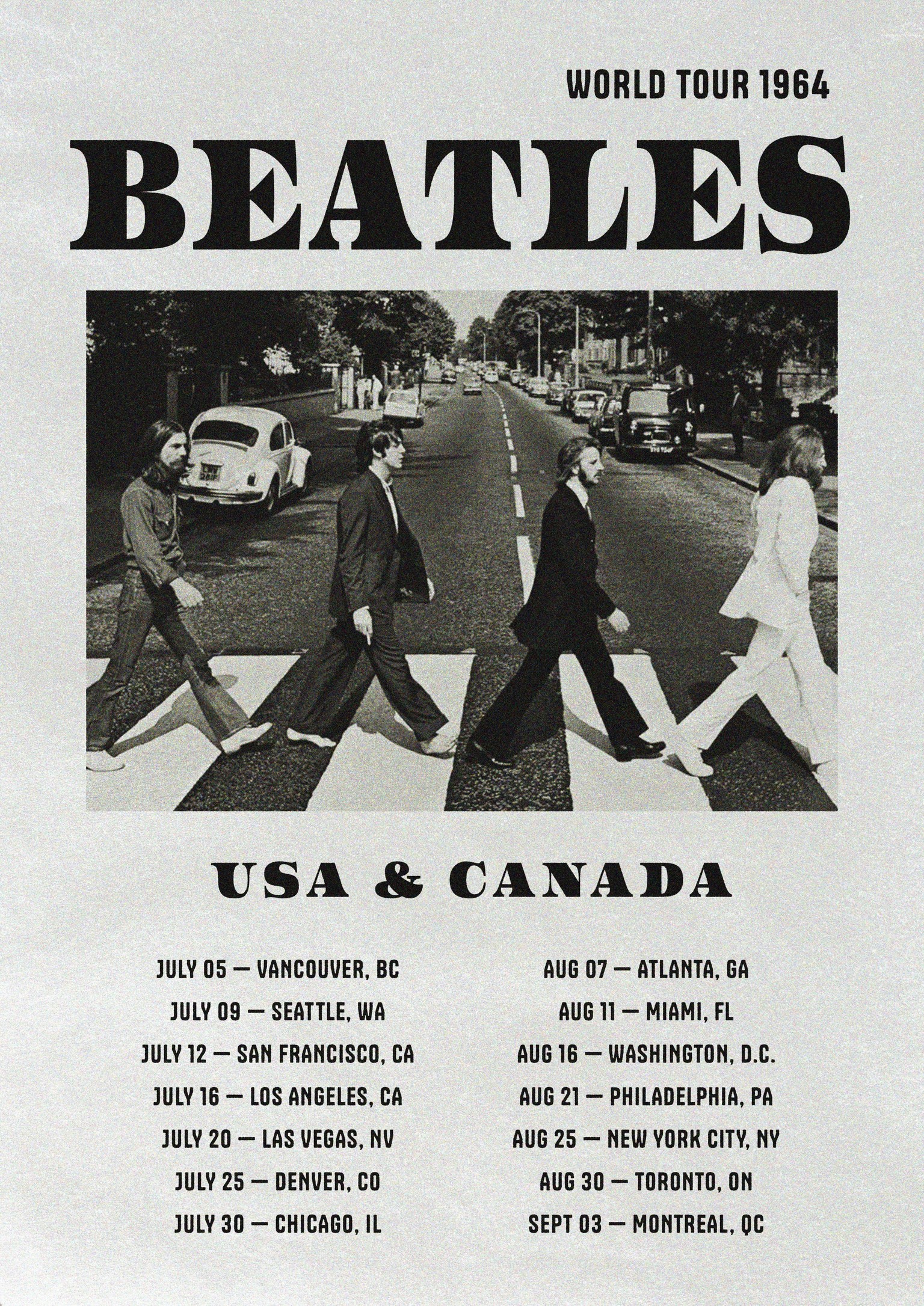 BEATLES 1964 WORLD TOUR - image 1 - student project