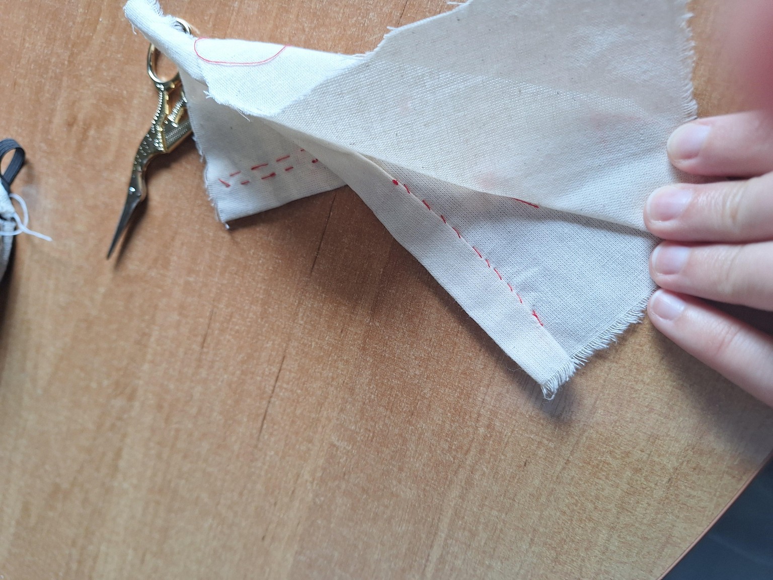 Hand stitching practice - image 2 - student project