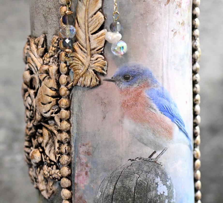 Spring Bluebird Bottle - image 6 - student project