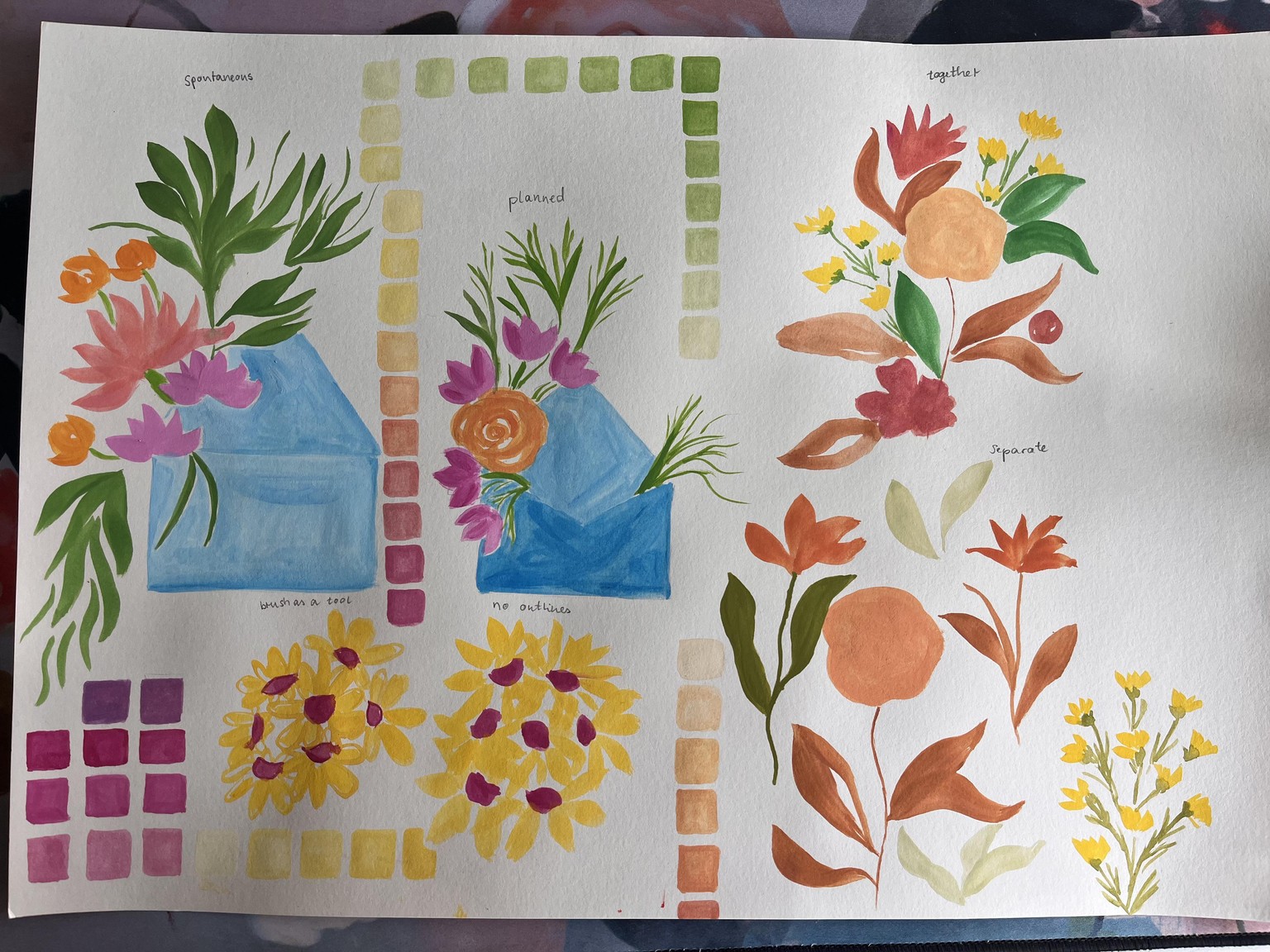 Sarah's Gouache Practice - image 1 - student project