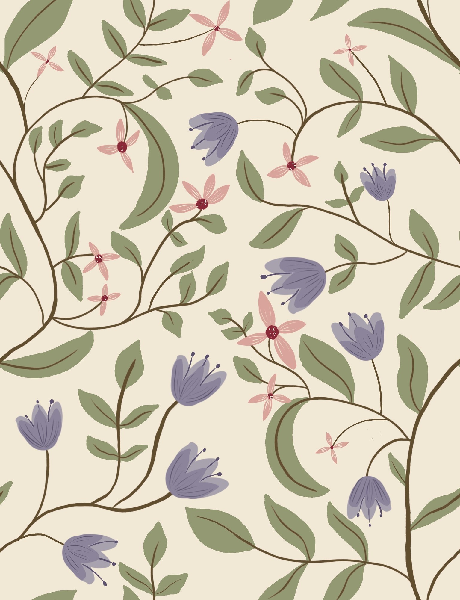 Flowery Pattern - image 2 - student project