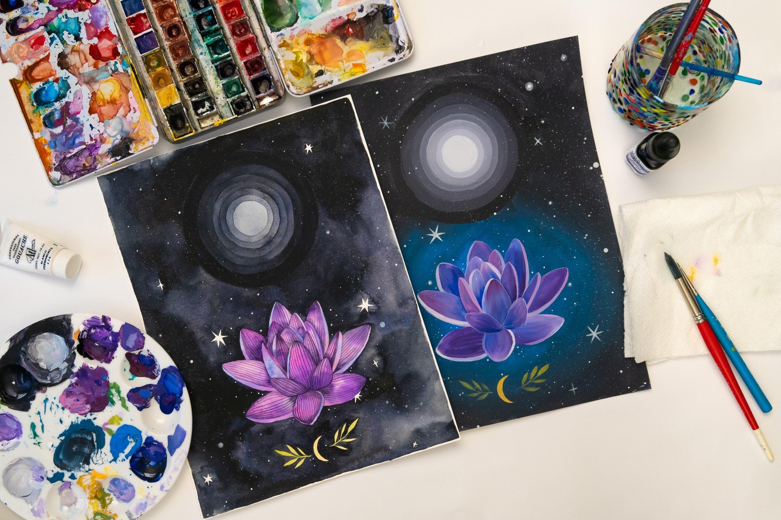 Sample Project: Watercolor + Gouache + Acrylic - image 9 - student project