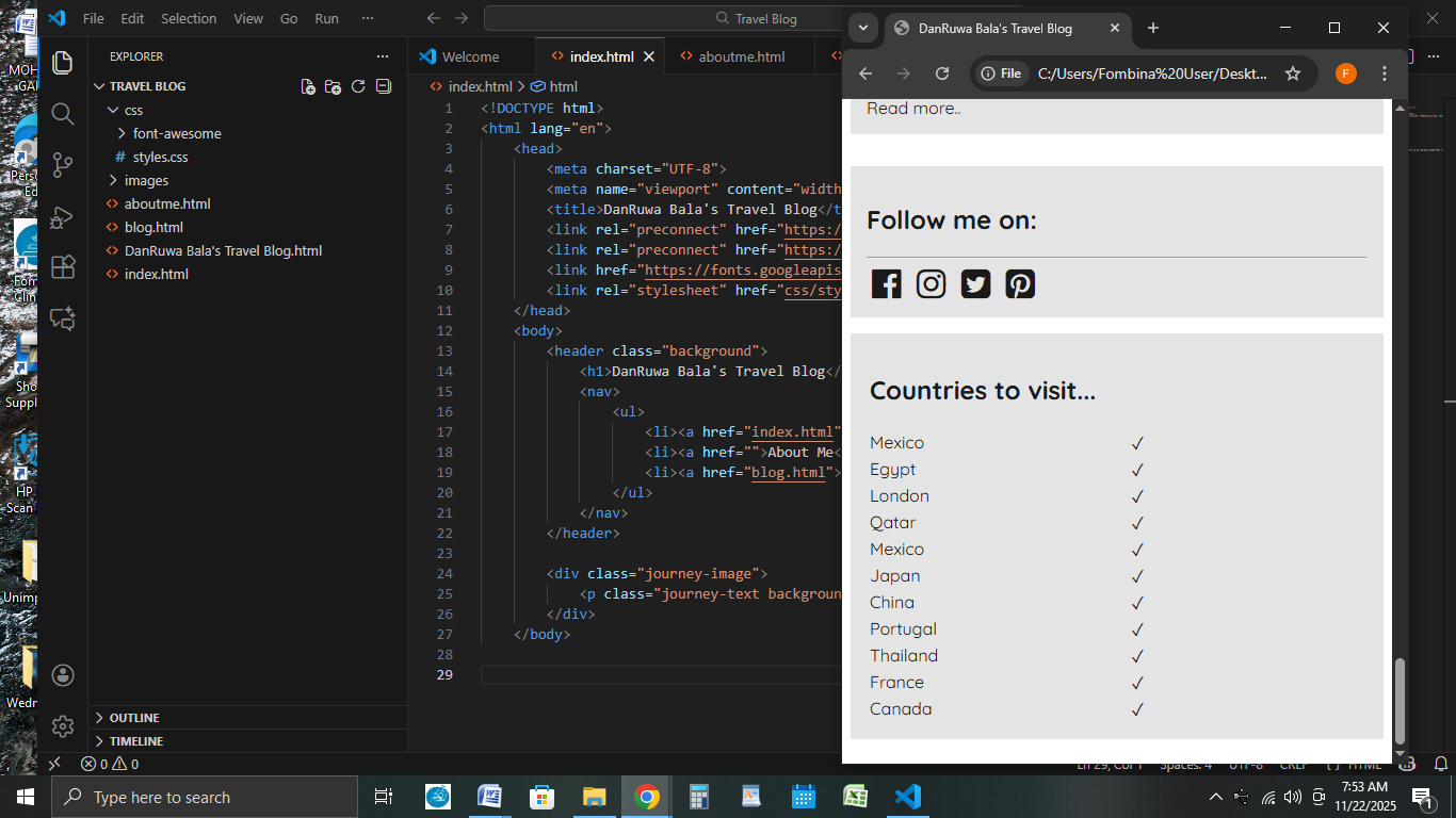 Travel Blog - image 5 - student project