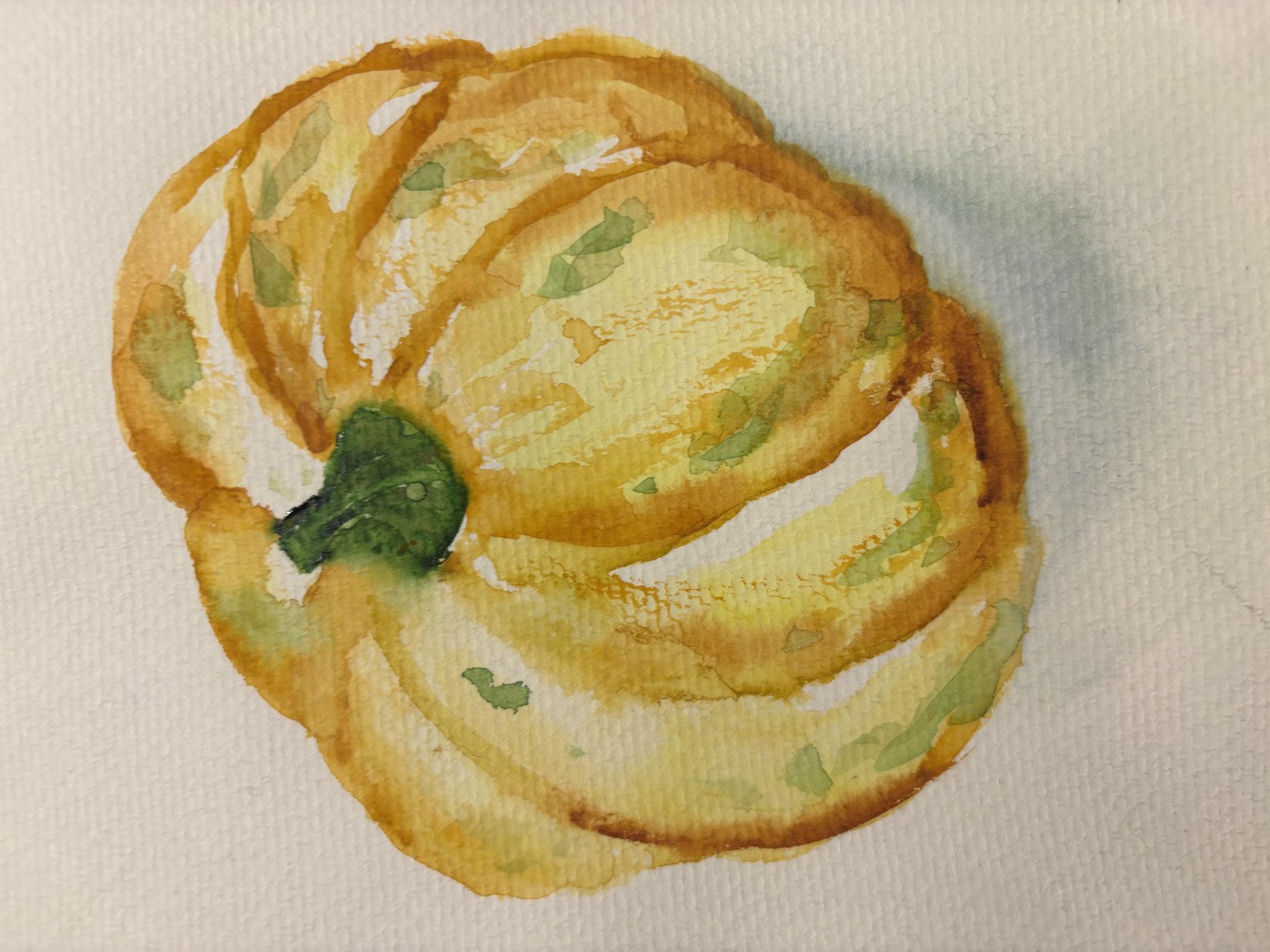 Watercolor pumpkins with Olga - image 5 - student project