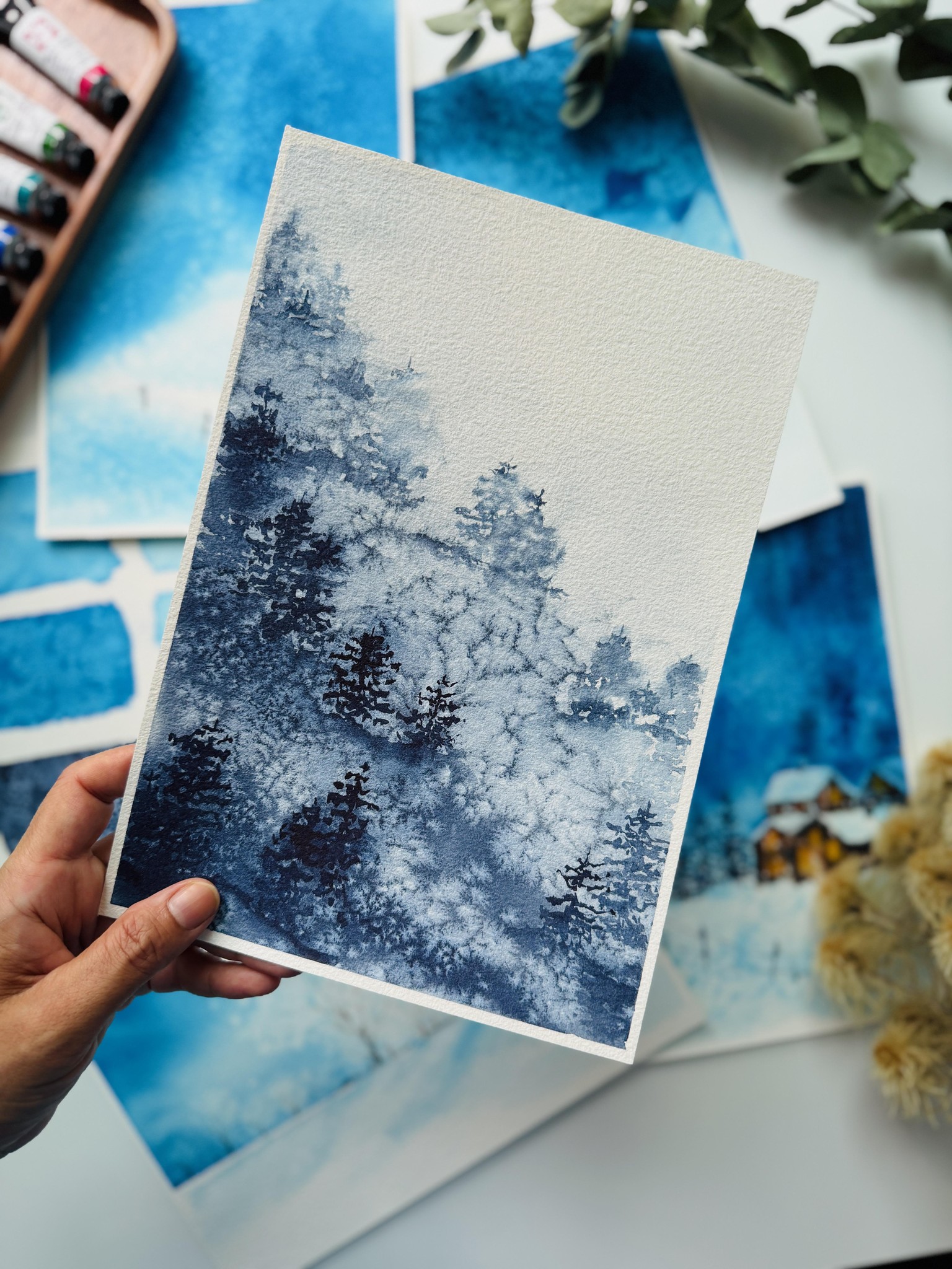 Unpredictable Salt Effects In Watercolor - image 2 - student project