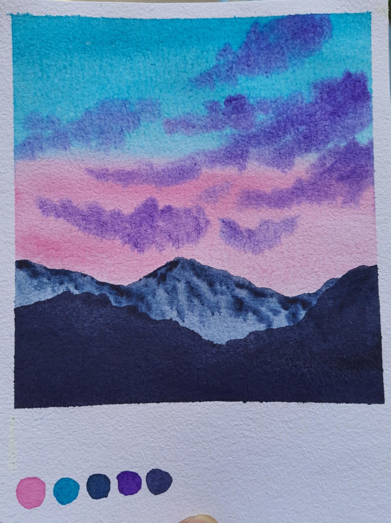 30 Days of Mini Watercolor Landscapes. .. !!! - image 27 - student project