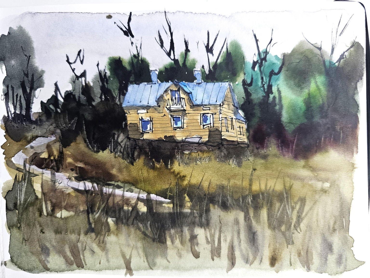 I drew and painted these Nordic scenes in under an hour! - image 7 - student project