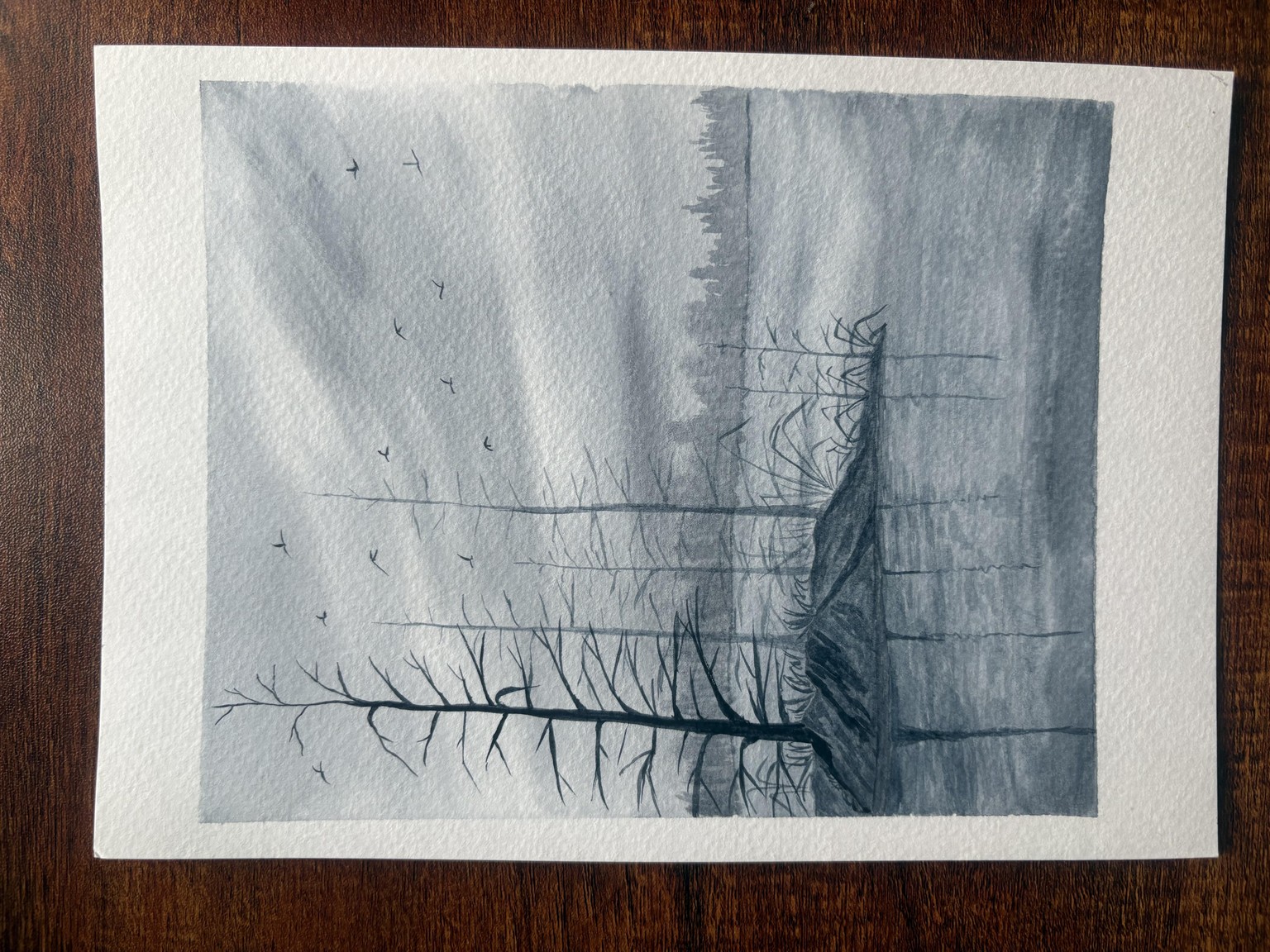 Monochrome Watercolour - image 5 - student project
