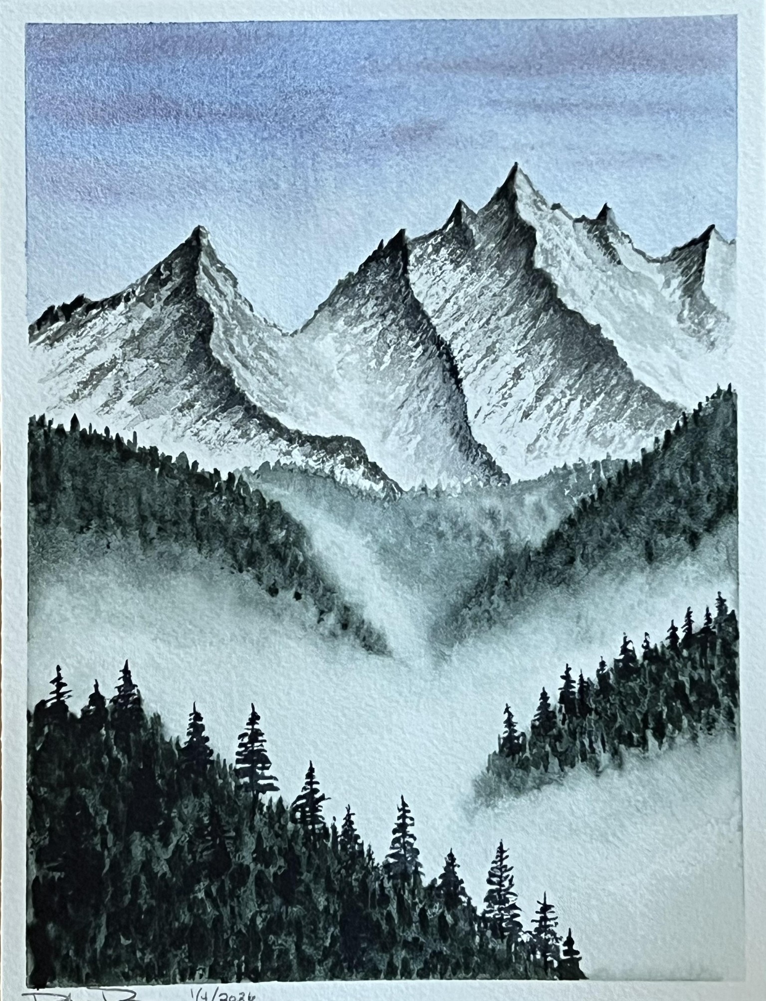 Misty Mountain Landscape - image 1 - student project