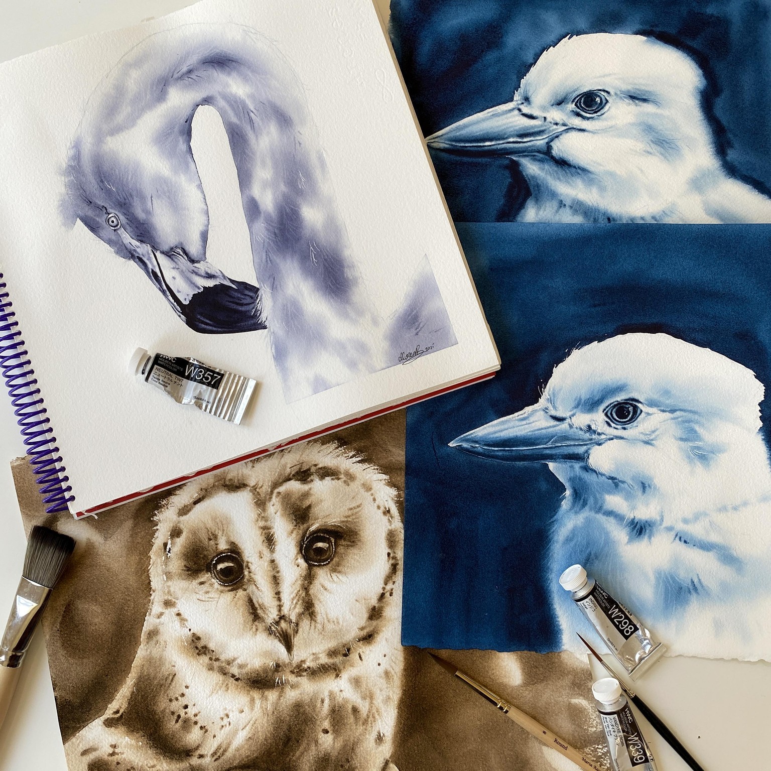 My Monochrome Birds from this Course - image 3 - student project