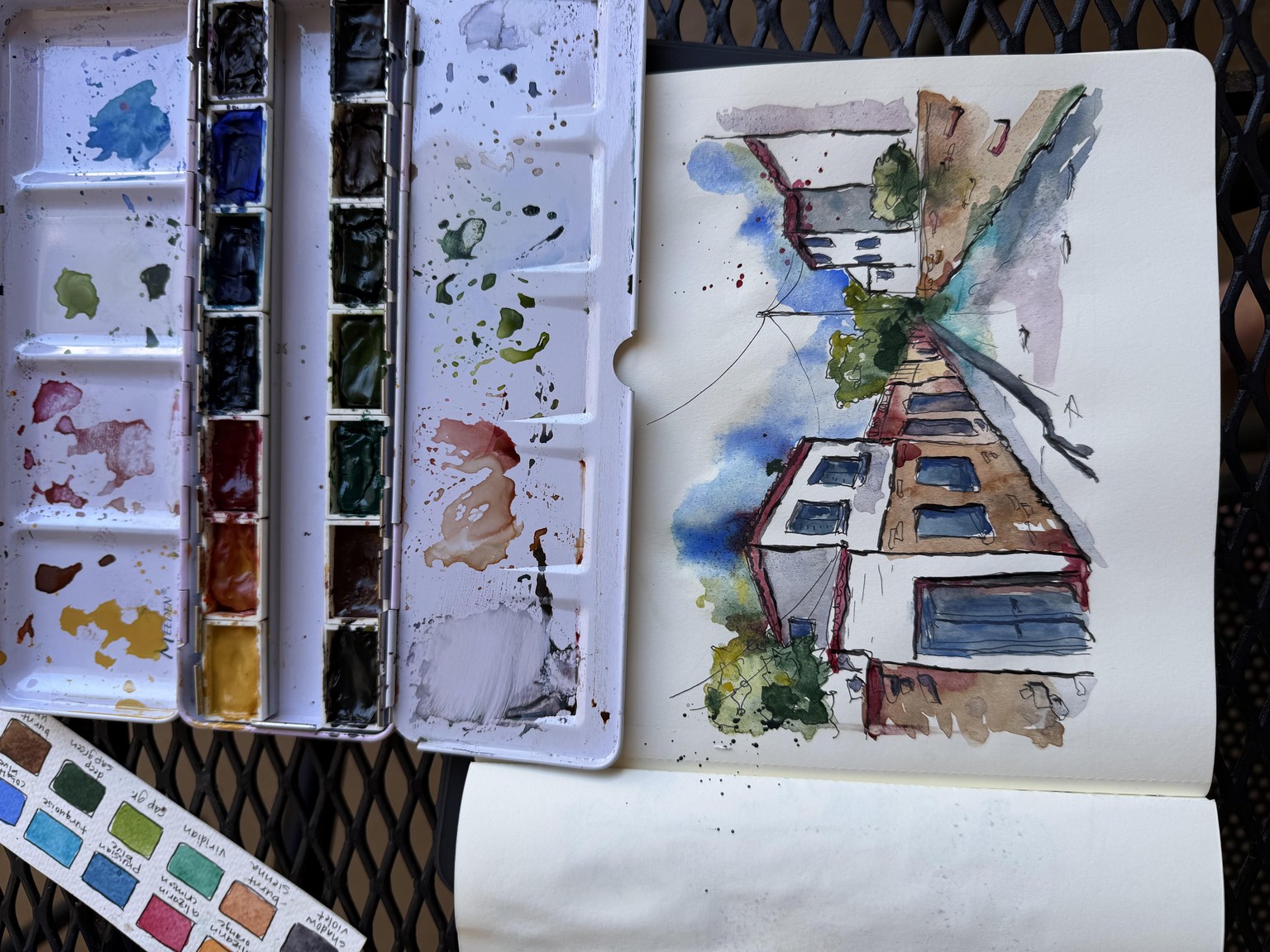 A quaint village in one point perspective - image 2 - student project