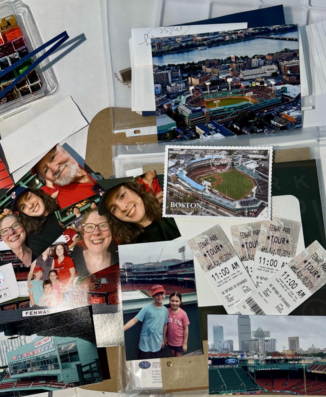 Fenway Park Red Sox Fans Junk Journal - image 2 - student project