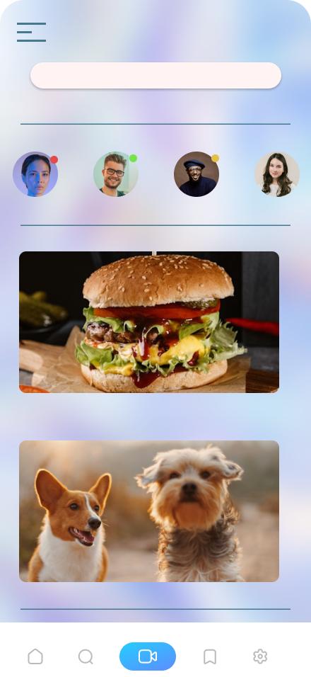 Social Media Platform App UI Design - image 1 - student project
