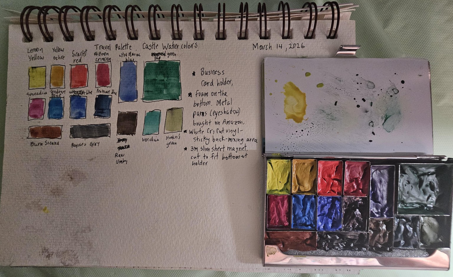 My first DIY watercolor palette - image 8 - student project