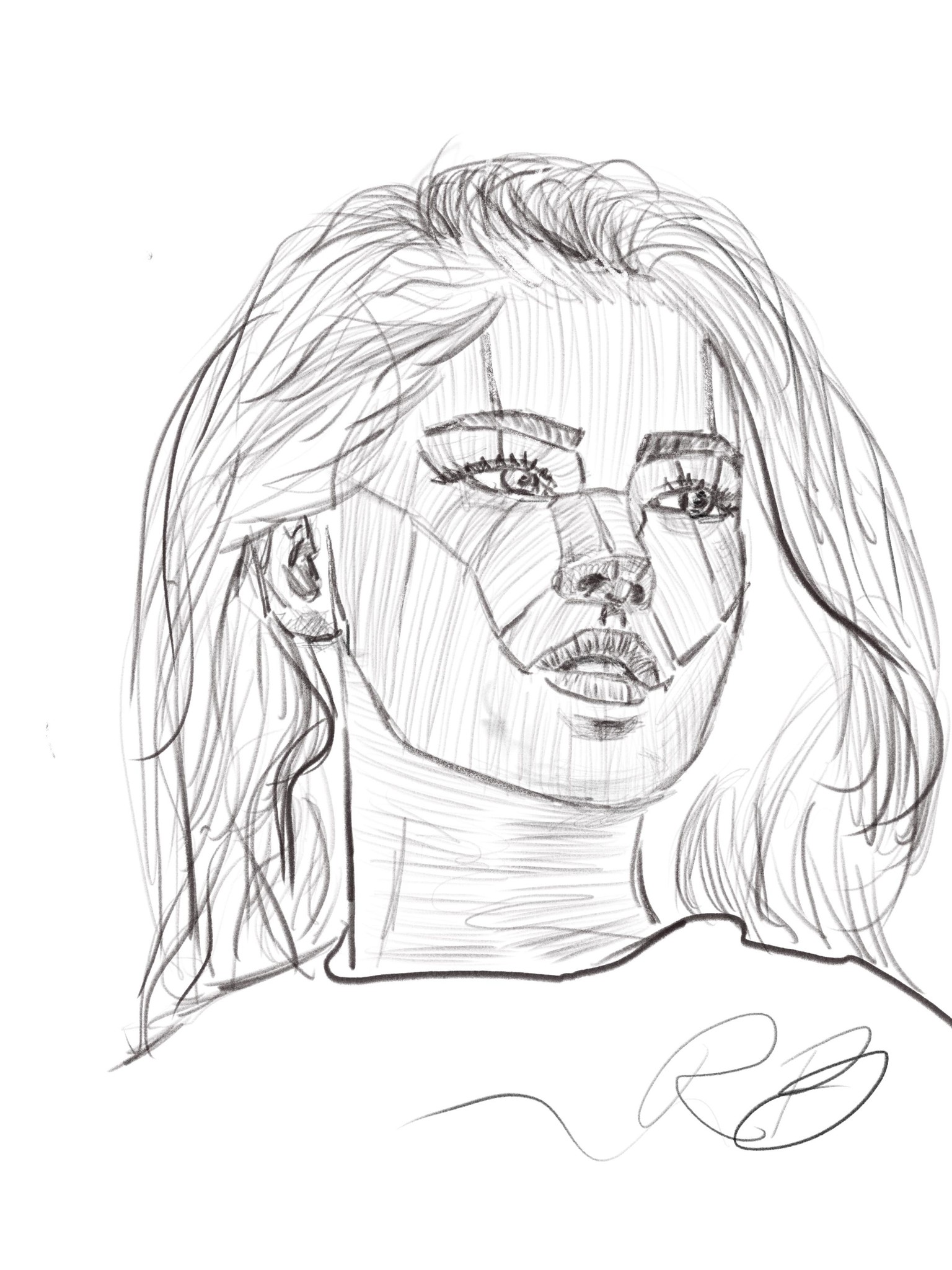 First digital portrait - image 1 - student project