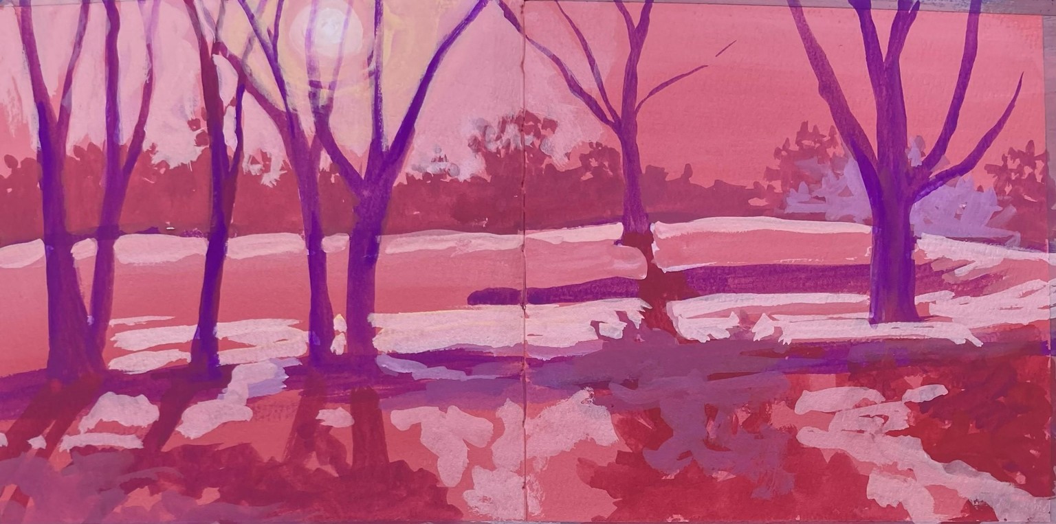 Colorful Trees Landscape - image 3 - student project