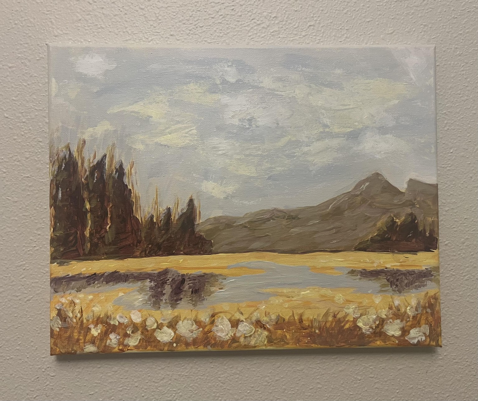 Simple Landscape on Canvas - image 3 - student project
