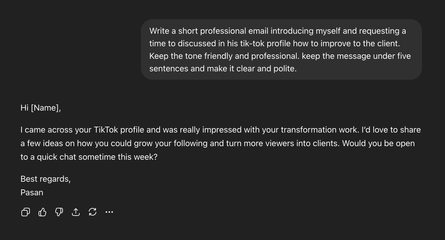 short professional email - image 1 - student project