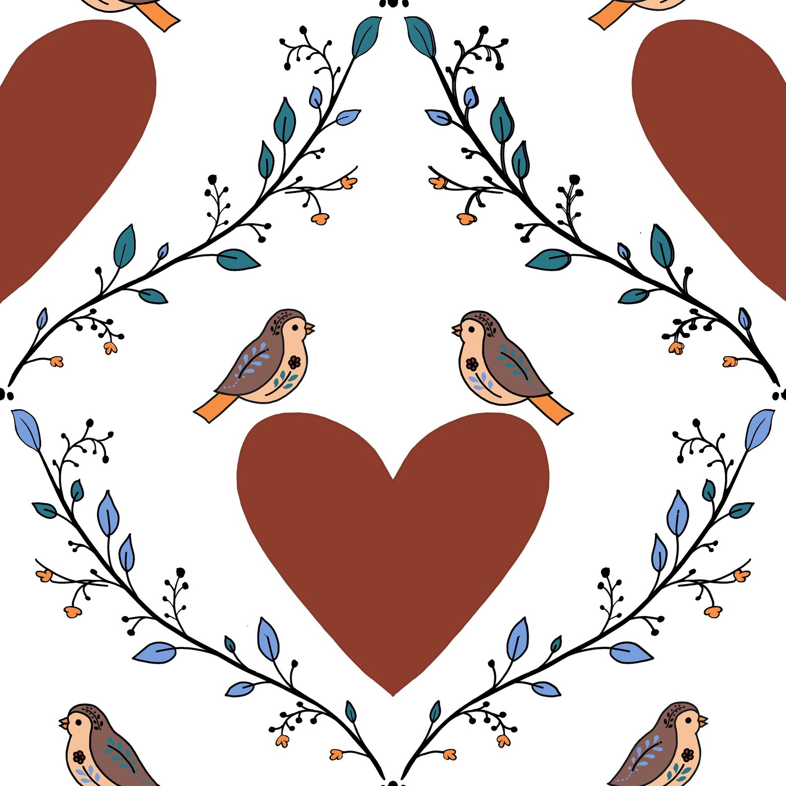 Folk art diamonds - image 1 - student project