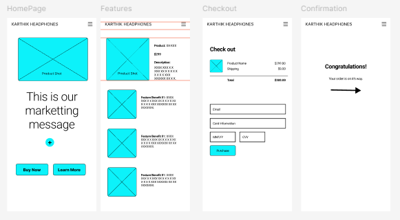 Class project 02 - Wireframe - image 1 - student project