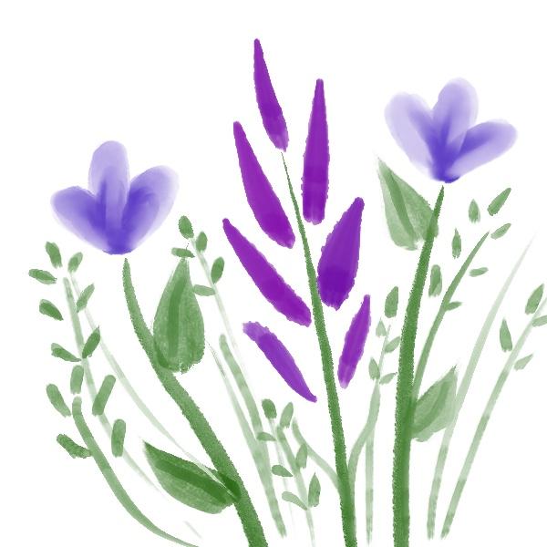 Delicate Purple floral - image 2 - student project