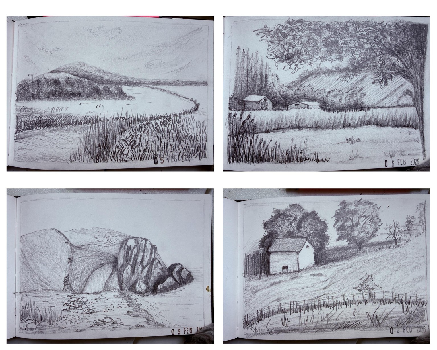 Landscape sketches - image 2 - student project