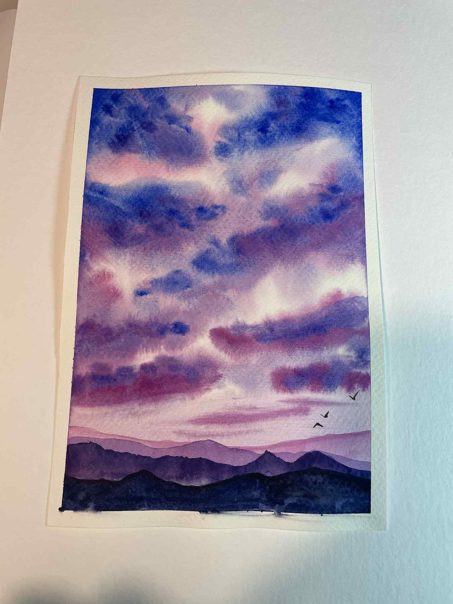 Purple sunset - image 1 - student project