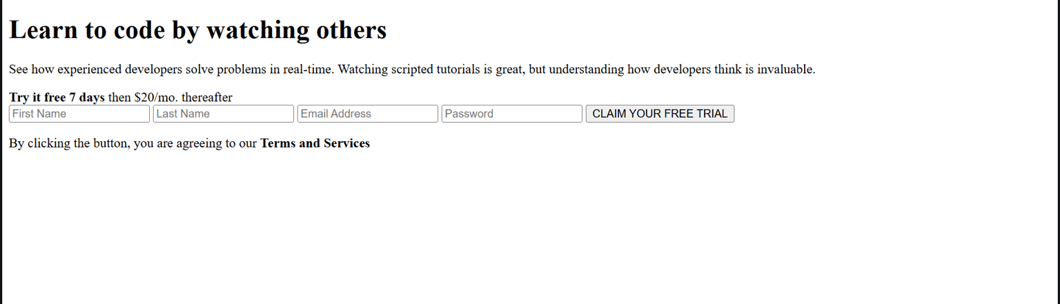 HTML Project - image 1 - student project