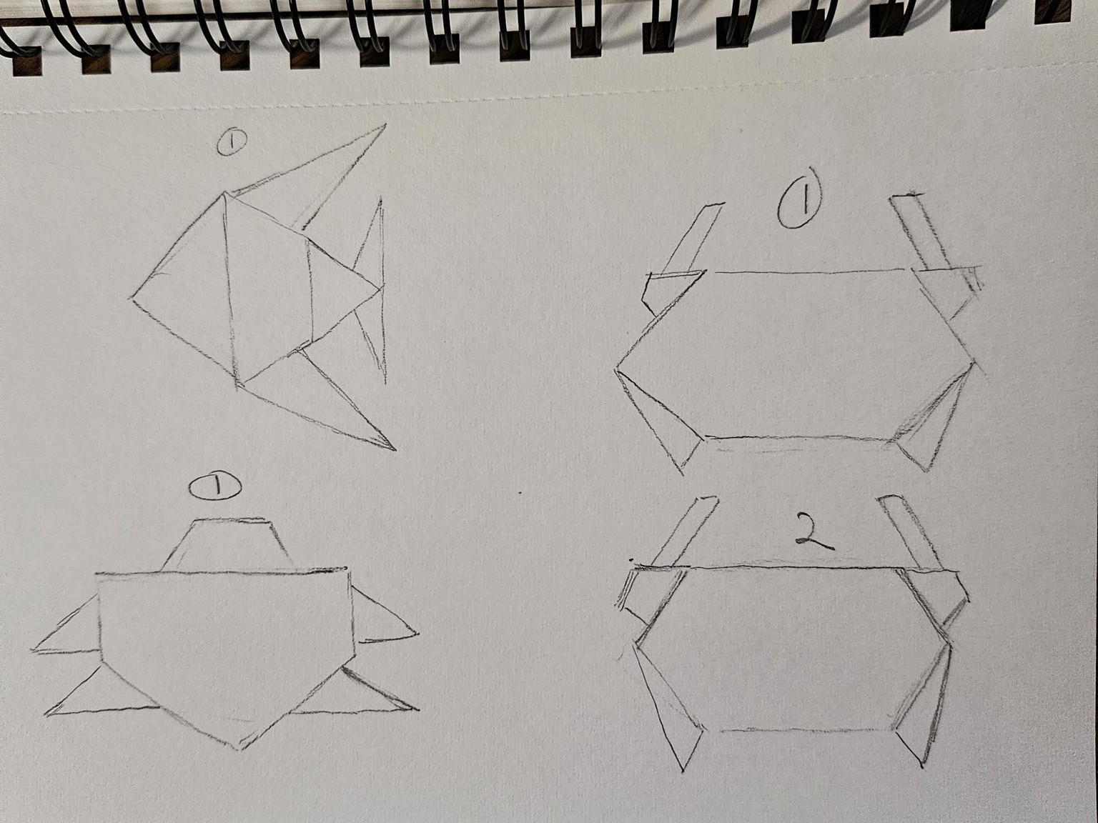 Sketching origami - image 3 - student project
